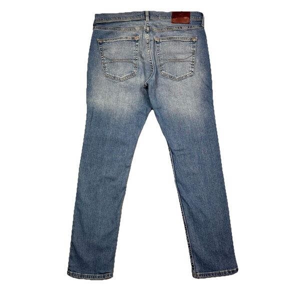 Hollister Epic Flex Jeans Mens Size 32x30 Measures 33x28 Skinny Distressed Blue - Picture 2 of 14